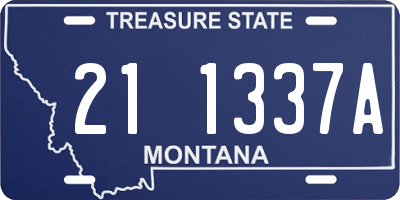 MT license plate 211337A