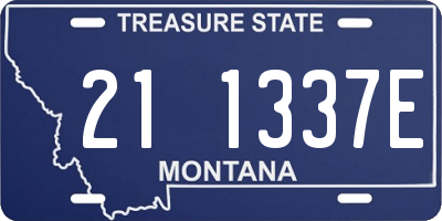 MT license plate 211337E