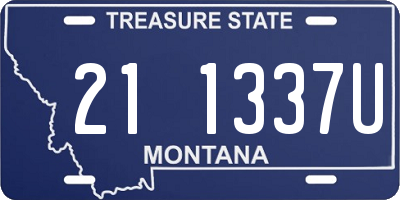 MT license plate 211337U