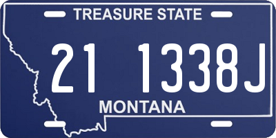 MT license plate 211338J