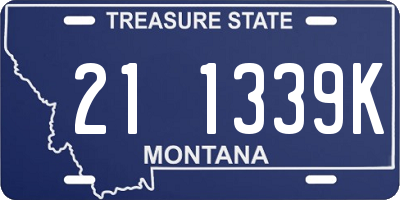 MT license plate 211339K
