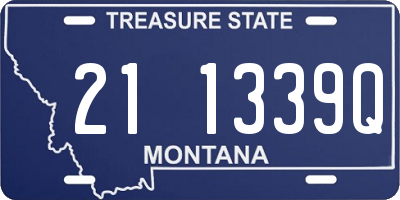 MT license plate 211339Q