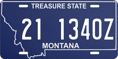 MT license plate 211340Z