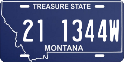 MT license plate 211344W