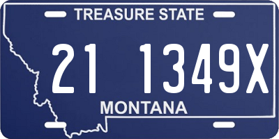 MT license plate 211349X