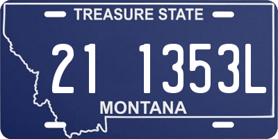 MT license plate 211353L