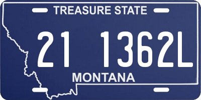 MT license plate 211362L