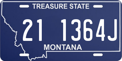 MT license plate 211364J