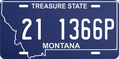 MT license plate 211366P