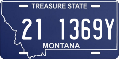 MT license plate 211369Y