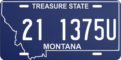MT license plate 211375U