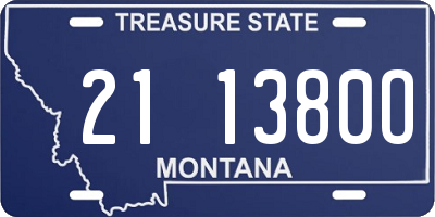MT license plate 211380O
