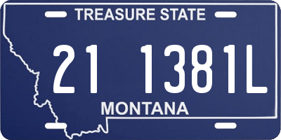 MT license plate 211381L