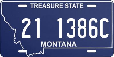 MT license plate 211386C