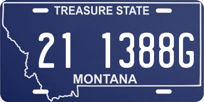MT license plate 211388G