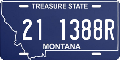 MT license plate 211388R