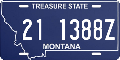 MT license plate 211388Z