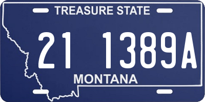 MT license plate 211389A