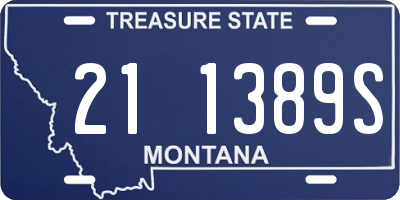 MT license plate 211389S