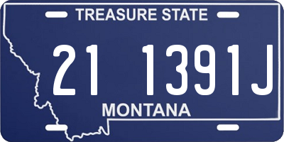 MT license plate 211391J