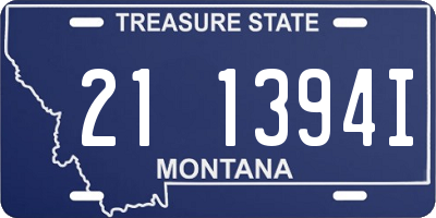 MT license plate 211394I