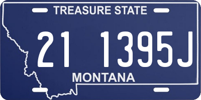 MT license plate 211395J