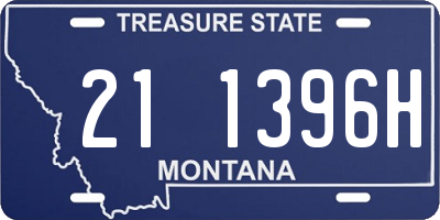 MT license plate 211396H