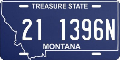 MT license plate 211396N