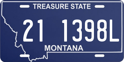 MT license plate 211398L