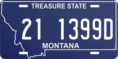 MT license plate 211399D
