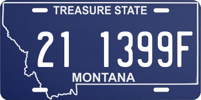 MT license plate 211399F