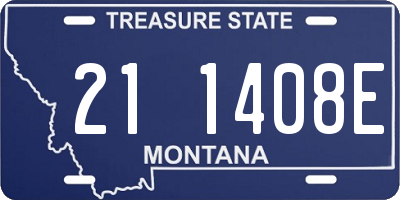 MT license plate 211408E