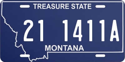 MT license plate 211411A