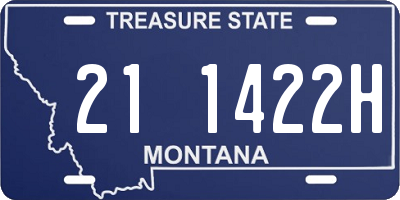MT license plate 211422H