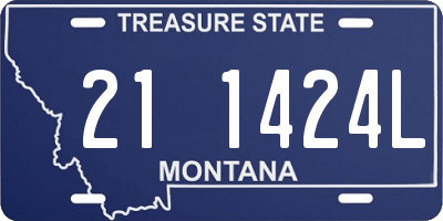 MT license plate 211424L