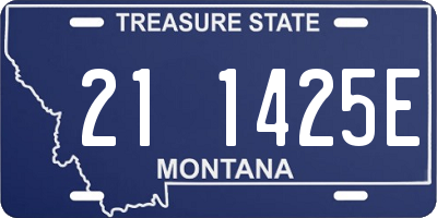 MT license plate 211425E
