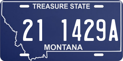 MT license plate 211429A