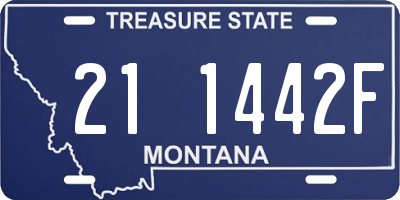 MT license plate 211442F