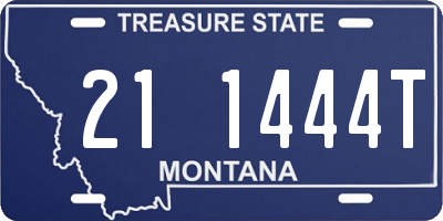 MT license plate 211444T