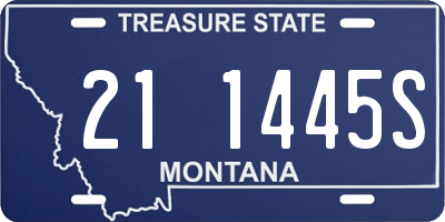MT license plate 211445S