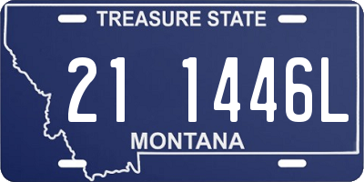 MT license plate 211446L