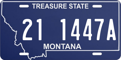 MT license plate 211447A