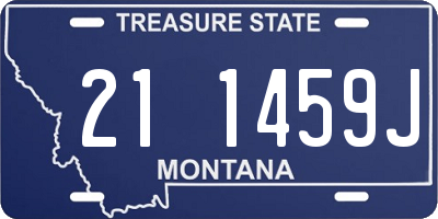MT license plate 211459J