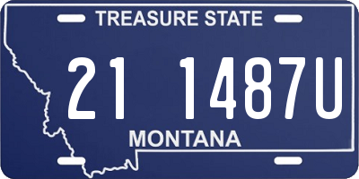 MT license plate 211487U