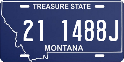 MT license plate 211488J