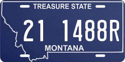 MT license plate 211488R