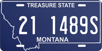 MT license plate 211489S