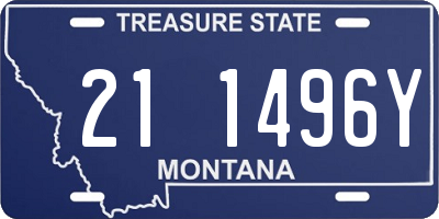 MT license plate 211496Y