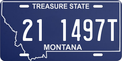MT license plate 211497T