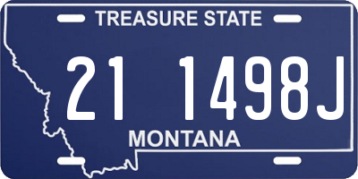 MT license plate 211498J
